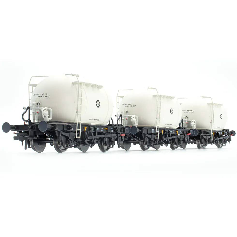 Irish Railway Model OO Scale CIE Bulk Cement Wagon - Ivory - Pack 2 (3 Pack) [IRM1196]