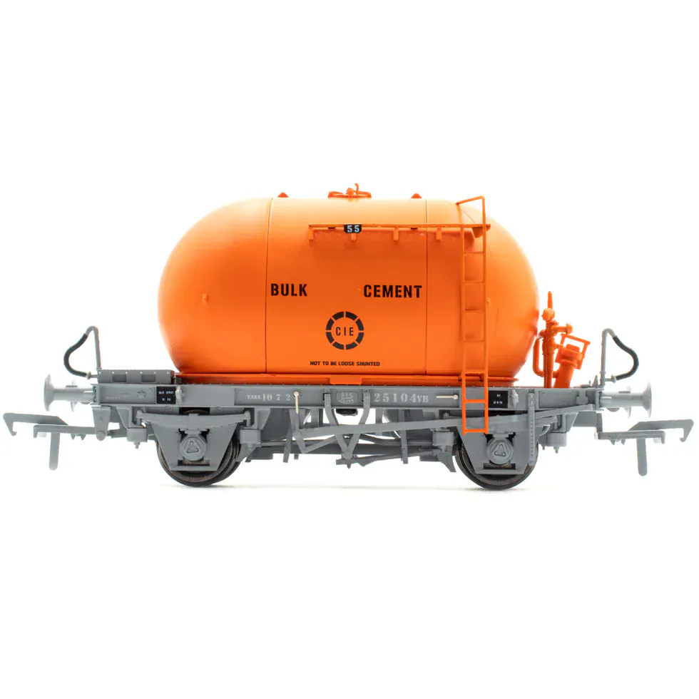 Irish Railway Model OO Scale CIE Bulk Cement Wagon - Orange - Pack 3 (3 Pack) [IRM1194] - Image 3