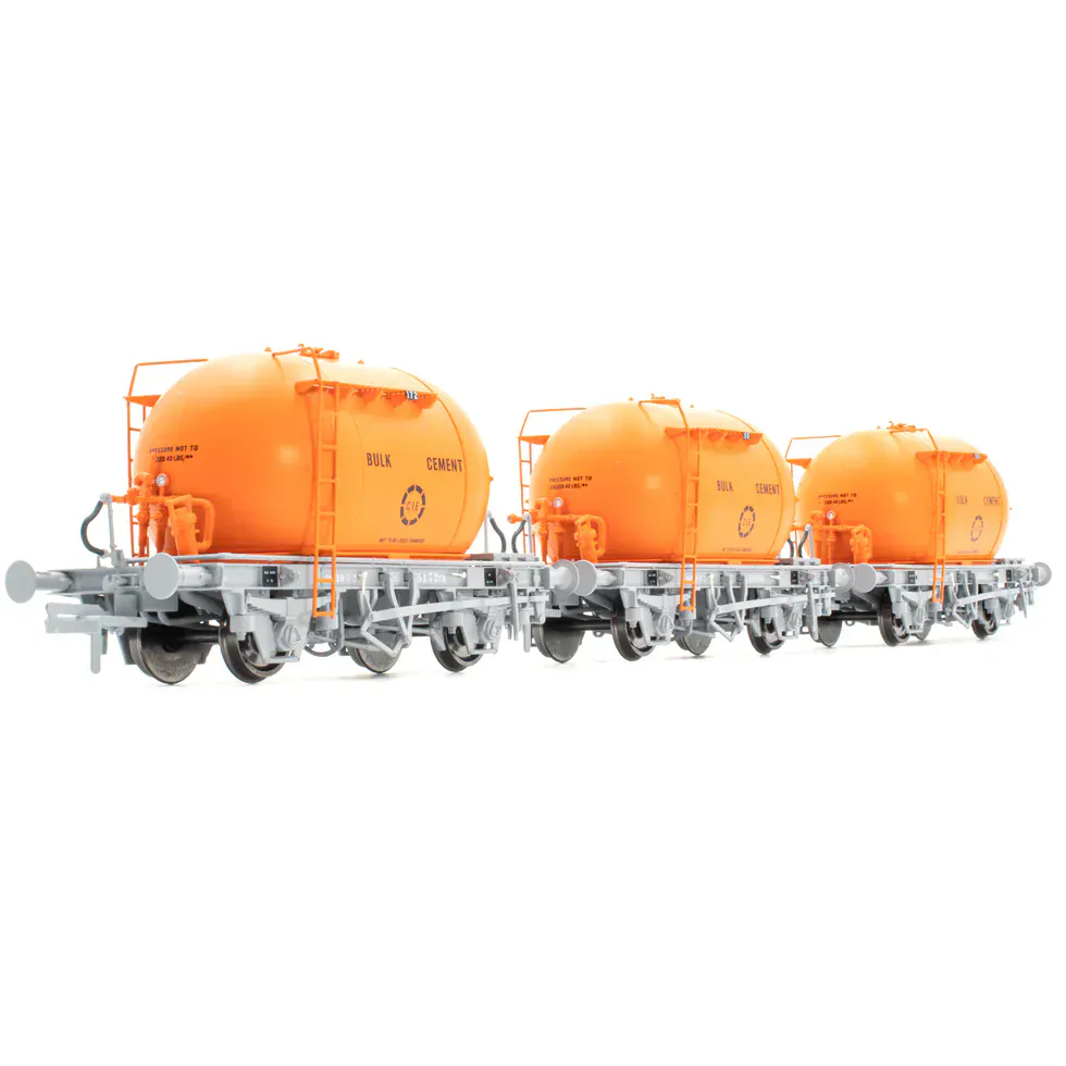 Irish Railway Model OO Scale CIE Bulk Cement Wagon - Orange - Pack 2 (3 Pack) [IRM1193] - Image 2