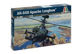 Italeri 0080S 1/72 AH-64 D Apache Longbow Plastic Model Kit