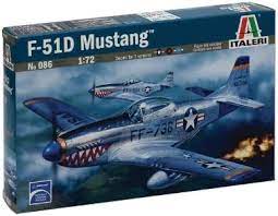 Italeri 0086S 1/72 F-51D Mustang Plastic Model Kit