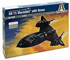 Italeri 0145S 1/72 SR-71 Blackbird With Drone Plastic Model Kit
