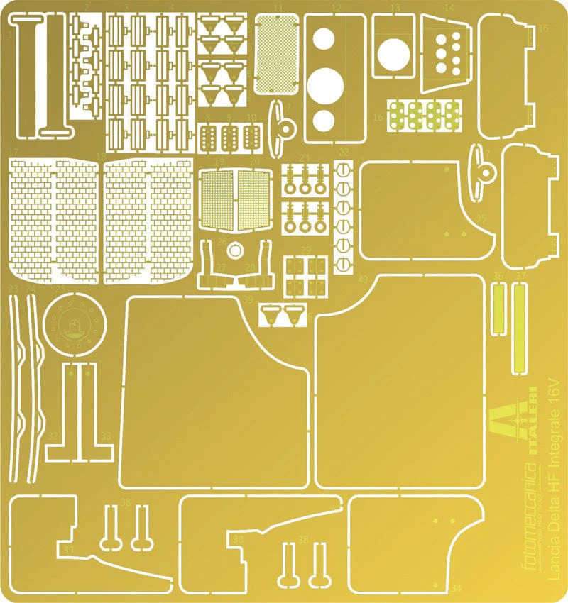 Italeri 1/12 Lancia Delta HF Integrale 16v Plastic Model Kit - Image 8