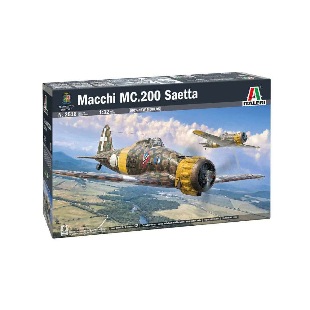 Italeri 1/32 Macchi MC.200 Saetta Plastic Model Kit [2516]