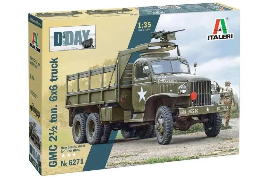 Italeri 1/35 GMC 2.5 Ton Truck D-Day 80th Anniversary Plastic Model Kit [6271]