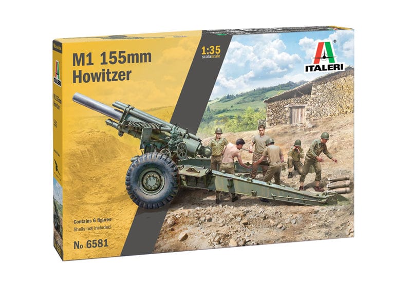 Italeri 1/35 M1 155mm Howitzer with 6 Figures