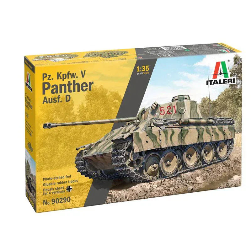 Italeri 1/35 Pz. Kpfw. V Panther Ausf. D Plastic Model Kit [90290]
