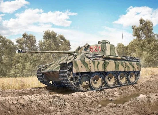 Italeri 1/35 Pz. Kpfw. V Panther Ausf. D Plastic Model Kit [90290] - Image 2