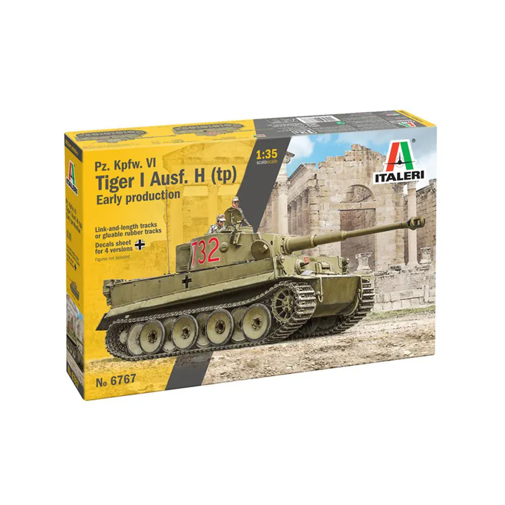 Italeri 1/35 Pz. Kpfw. VI Tiger I Ausf. E (tp) Early Production Plastic Model Kit