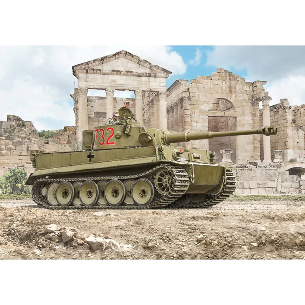 Italeri 1/35 Pz. Kpfw. VI Tiger I Ausf. E (tp) Early Production Plastic Model Kit - Image 2