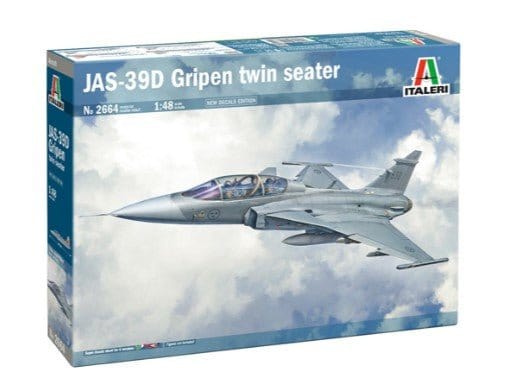 Italeri 1/48 JAS-39D Gripen Twin Seater (New Decals Edition) Plastic Model Kit [2664S]