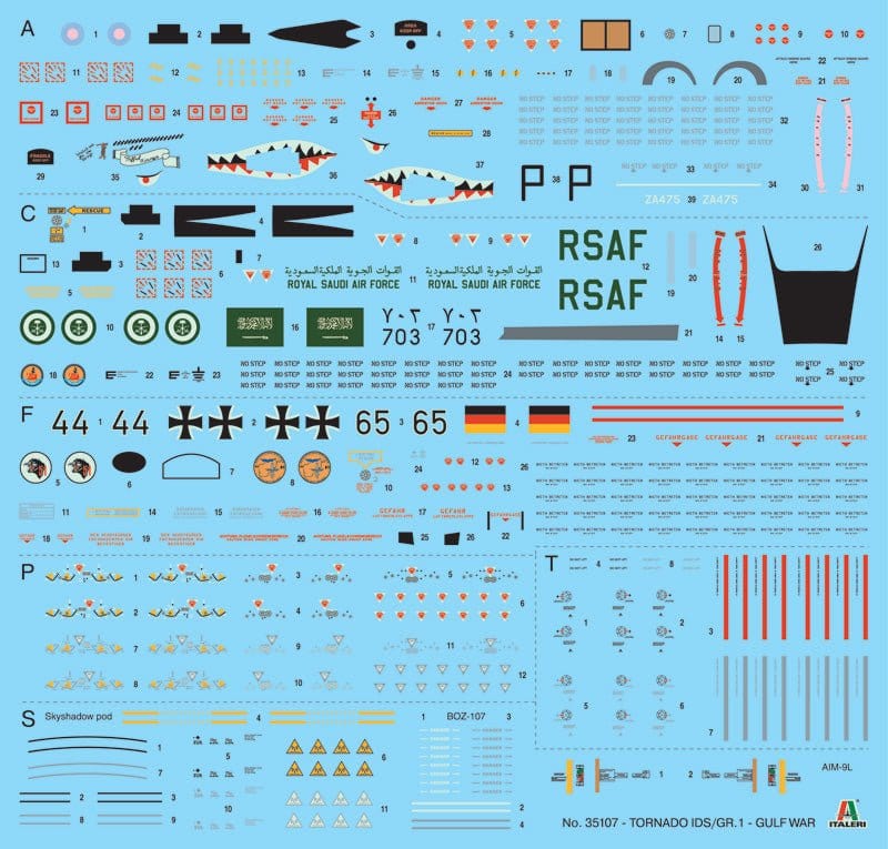 Italeri 1/48 Tornado GR.1/IDS Gulf War - War Thunder Series Plastic Model Kit [35107] - Image 4