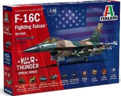 Italeri 1/72 F-16C Fighting Falcon (War Thunder Series) Plastic Model Kit [35105]