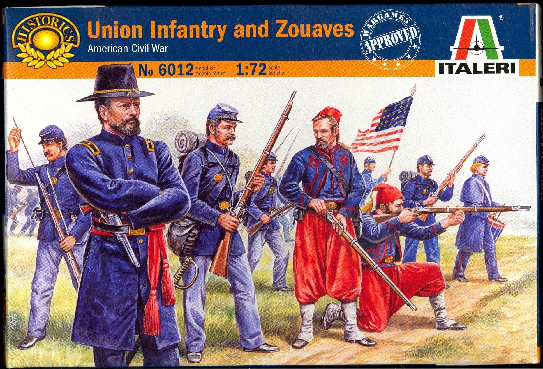 Italeri 1/72 Union Infantry / Zuaves American Civil War Plastic Model Kit**