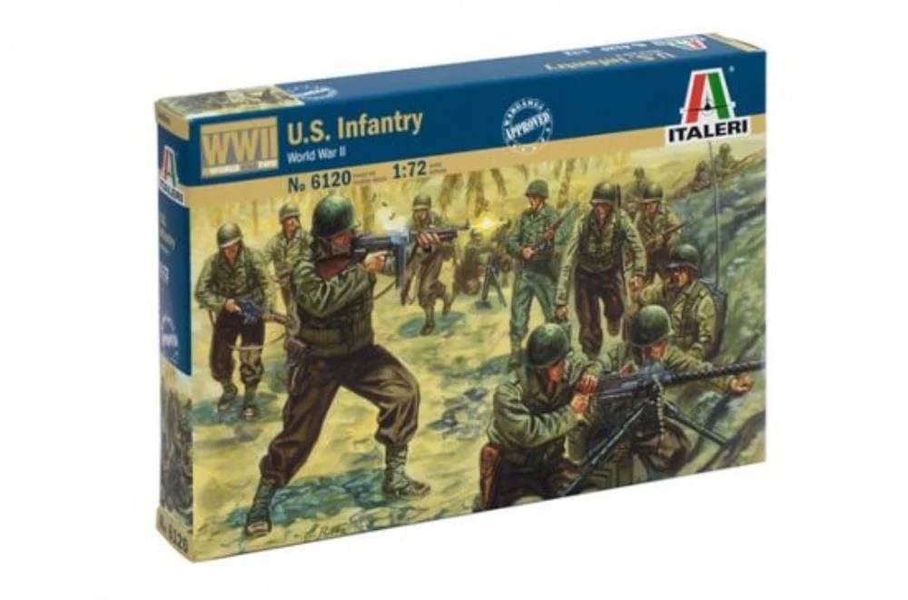 Italeri 1/72 Wwii American Infantry Plastic Model Kit