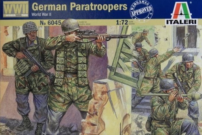 Italeri 1/72 Wwii German Paratroopers Plastic Model Kit