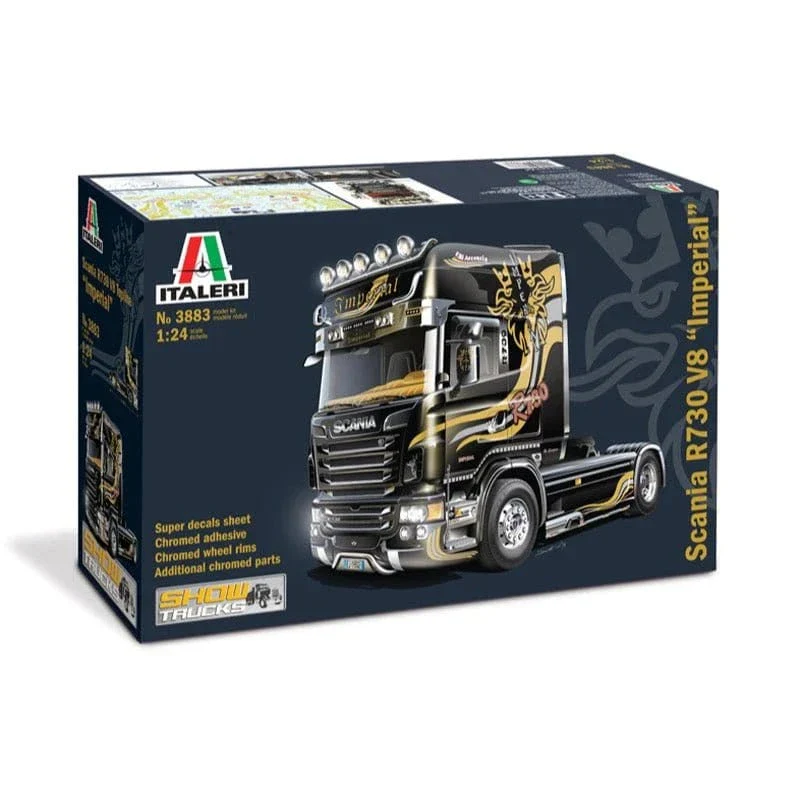 Italeri 3883S 1/24 Scania R V8 Topline Imperial Plastic Model Truck Kit