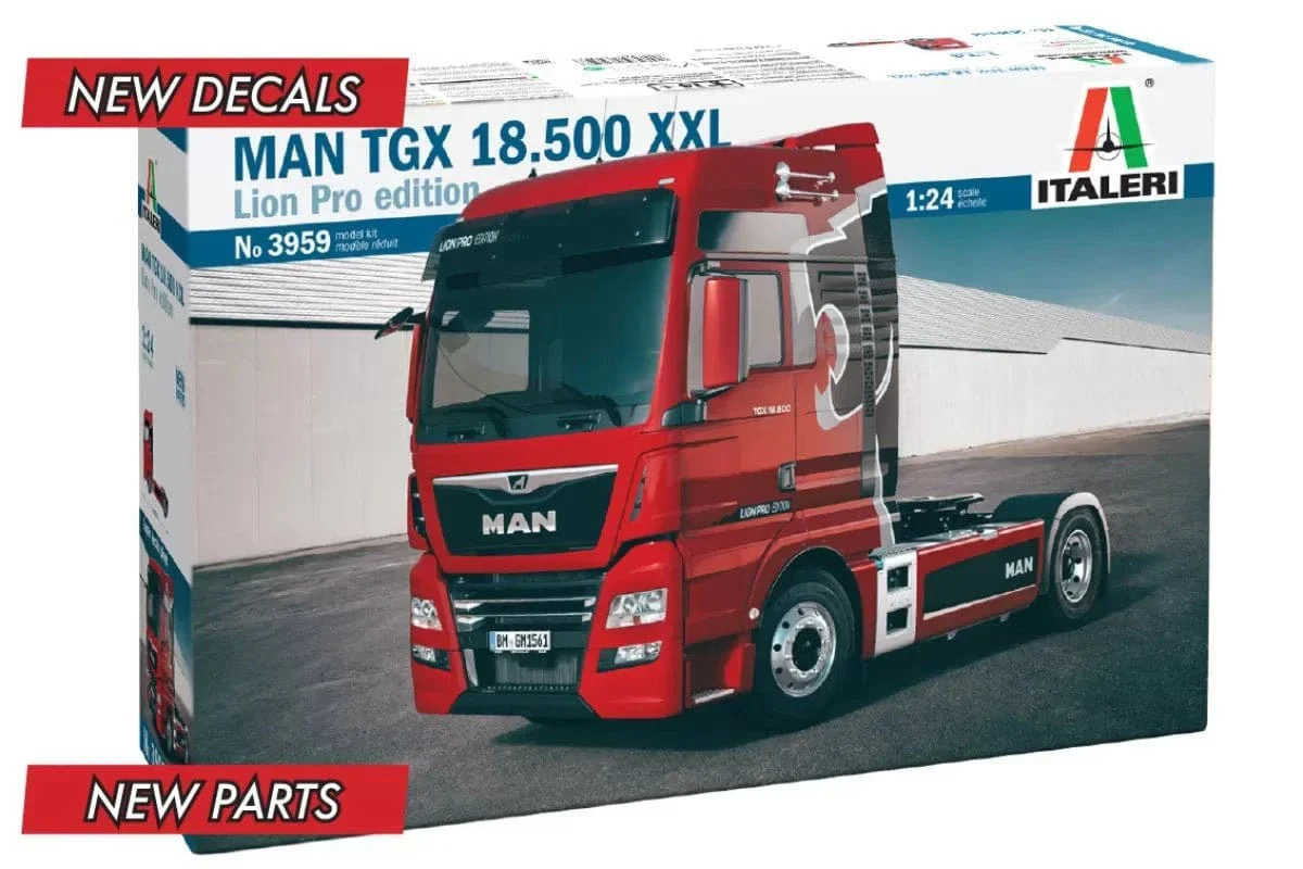 Italeri 3959 1/24 MAN TGX XXL D-38 Truck Plastic Model Kit