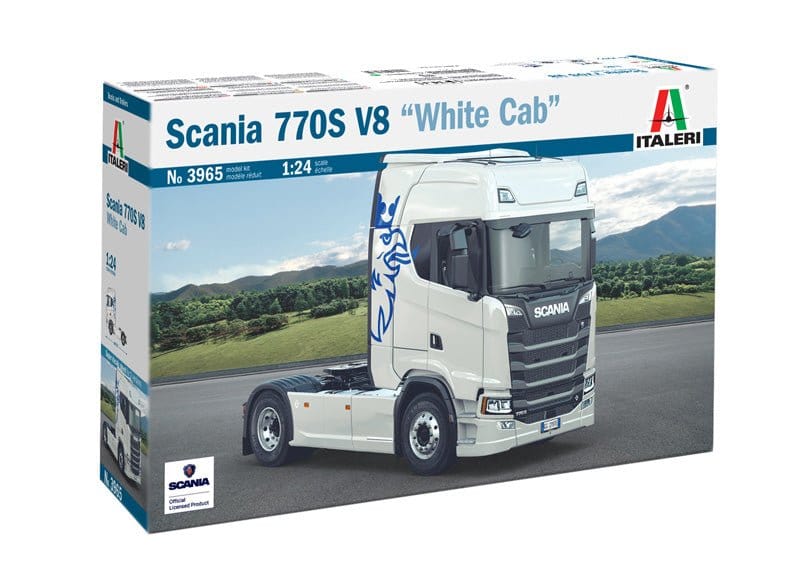 Italeri 3965 1/24 Scania S770 V8 - White Cab Plastic Model Kit