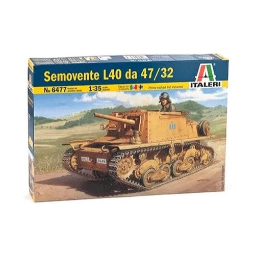 Italeri 6477 1/35 Semovente L40 da 47/32 Italian Self-Propelled Gun Plastic Model Kit