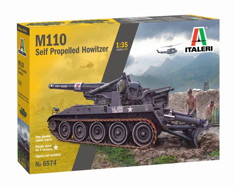 Italeri 6574S M110 Self Propelled Howitzer Plastic Model Kit