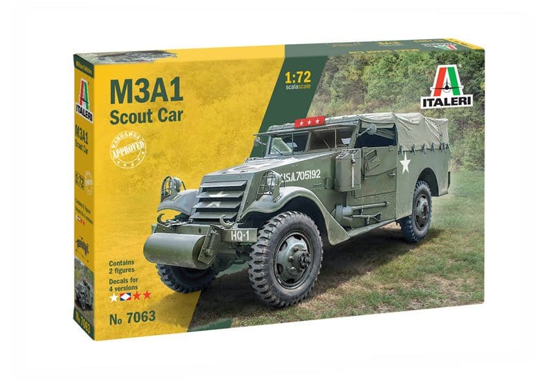 Italeri 7063S 1/72 M3A1 Scout Car Plastic Model Kit