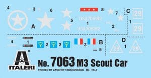 Italeri 7063S 1/72 M3A1 Scout Car Plastic Model Kit - Image 3