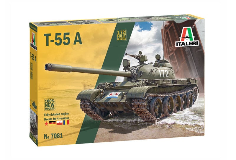 Italeri 7081S 1/72 T-55 Main Battle Tank Plastic Model Kit