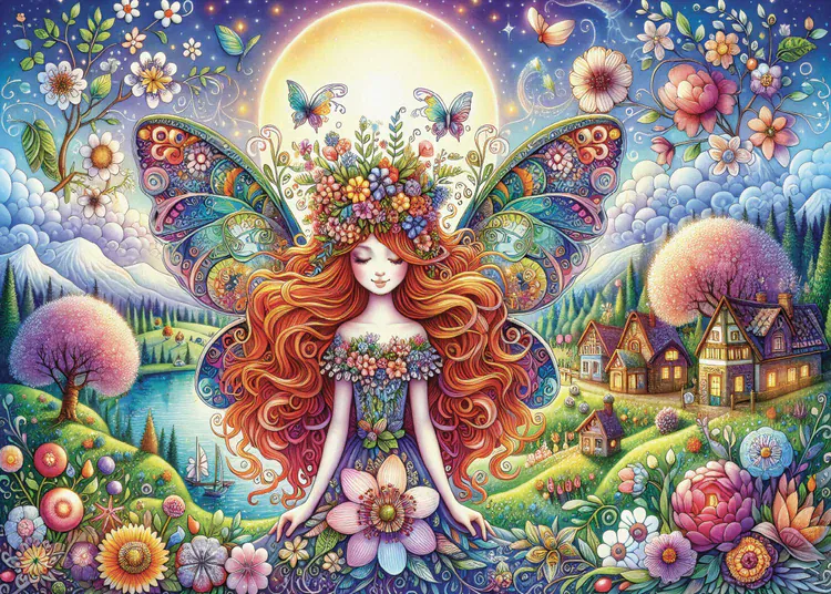 JaCaRou Petals And Wings 1000pc Jigsaw Puzzle - Image 2