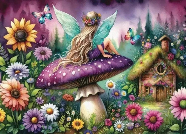 JaCaRou Purple Mushroom Rest 1000pc Jigsaw Puzzle - Image 2