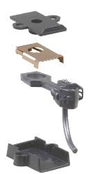 Kadee #58 HO Scale - "Scale" Metal Couplers with Gearboxes - Medium (9/32") Centerset Shank