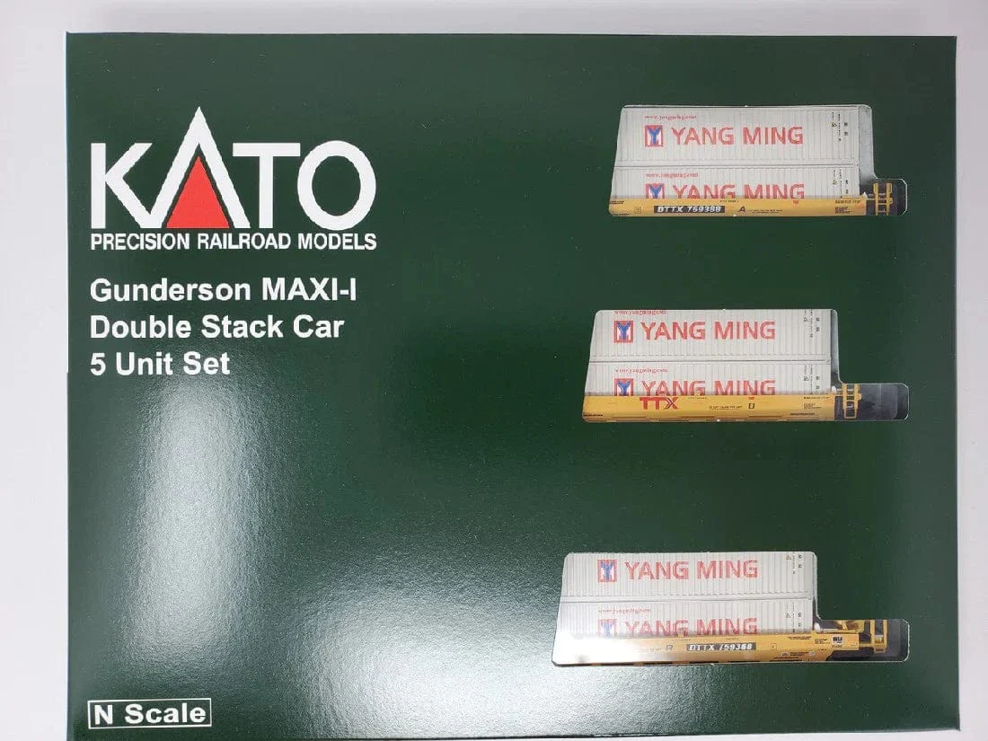 Kato N Scale MAXI-I TTX New Logo 5-Unit Set #759364 [KAT1066212] - Image 2