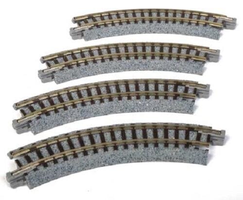 Kato N Compact Curve - Unitrack - Radius: 4-5/8" 11.7cm pkg(4)