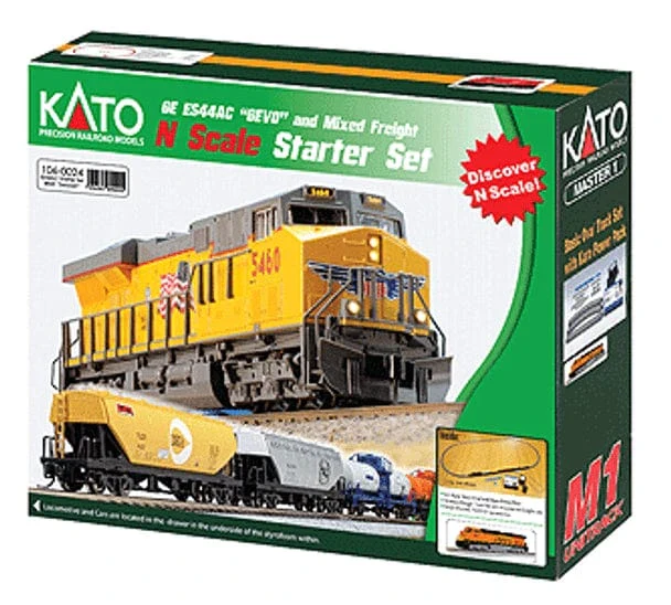 Kato N Scale GE ES44C4 GevoMixed Freight Set FloridaEastCoast [KAT1060026]