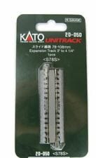 Kato N Straight Roadbed Expansion Track Section - Unitrack - 3 to 4-1/4in 78 to 108mm