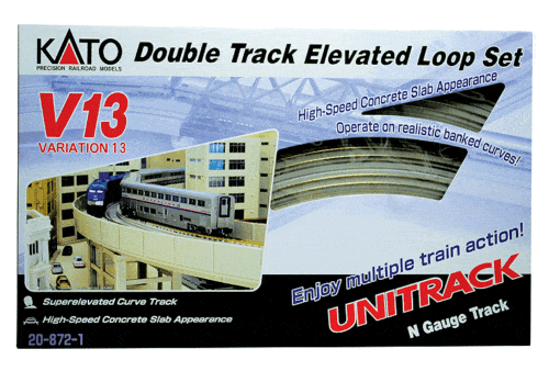 Kato N Unitrack V13 Set - Double-Track Elevated Loop Track Set