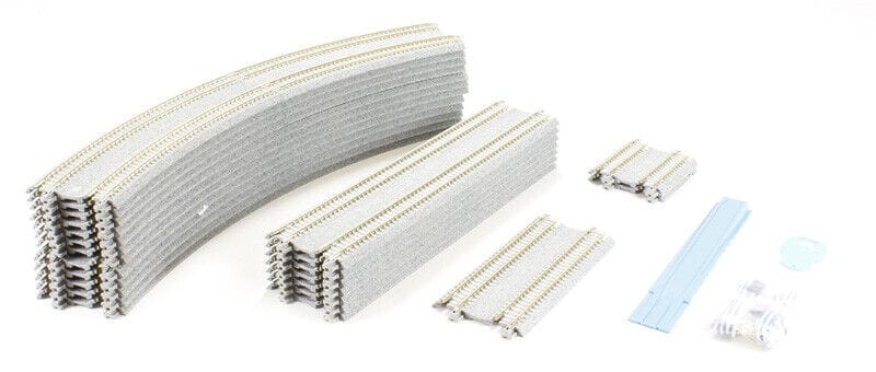 Kato N Unitrack V16 Concrete-Tie Double-Track Outer Loop Set - Uses 18-7/8 & 17-5/8" Radii Curves - Image 2