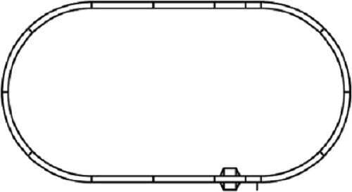Kato N V5 Inside Oval Track Set - Unitrack - Full Oval with 11" 282mm Radius Curves - Image 2