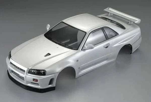 Killerbody 1/10 Nissan Skyline R34 Painted Body Pearl White 195mm [48644]