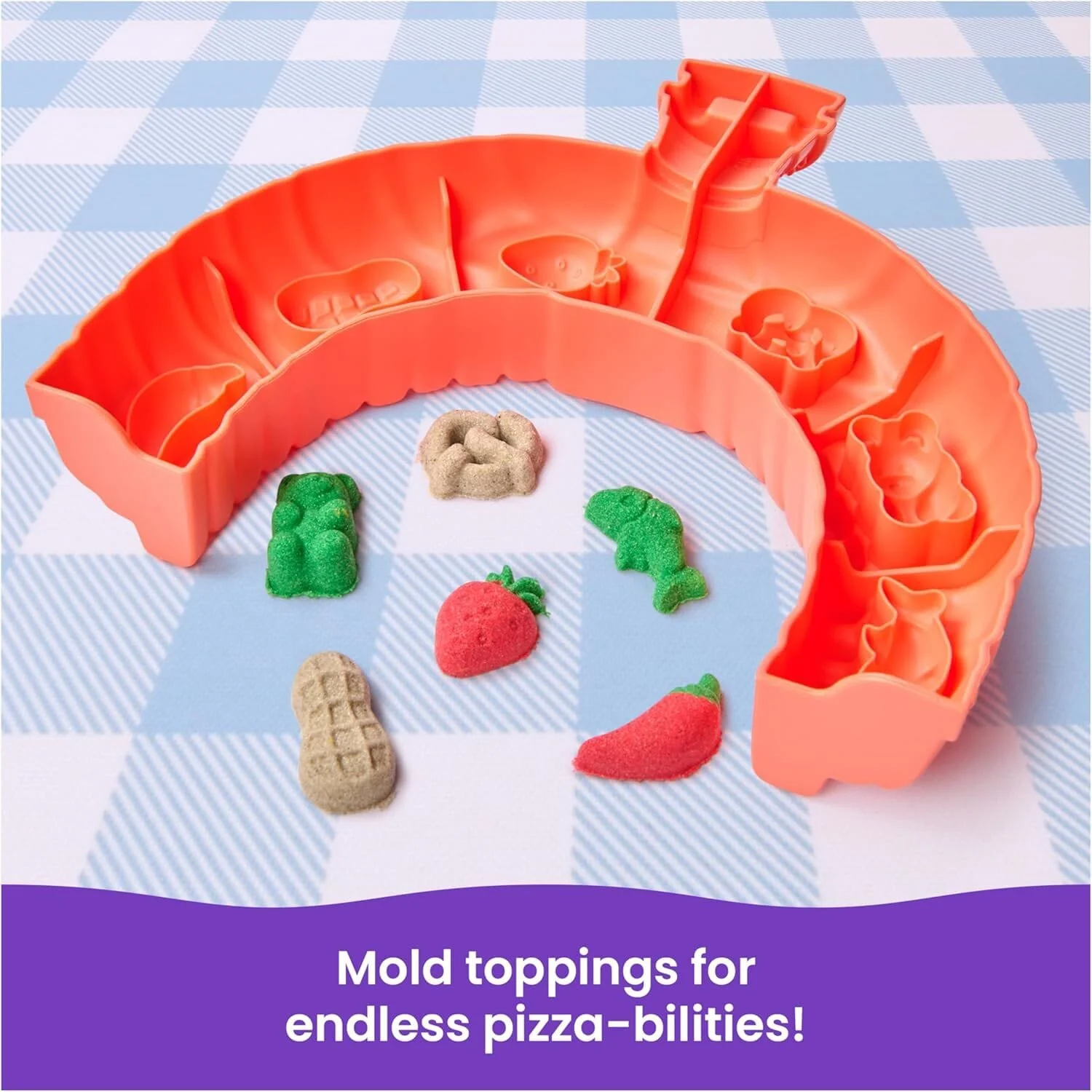Kinetic Sand Squish Pizza Playset - Image 6