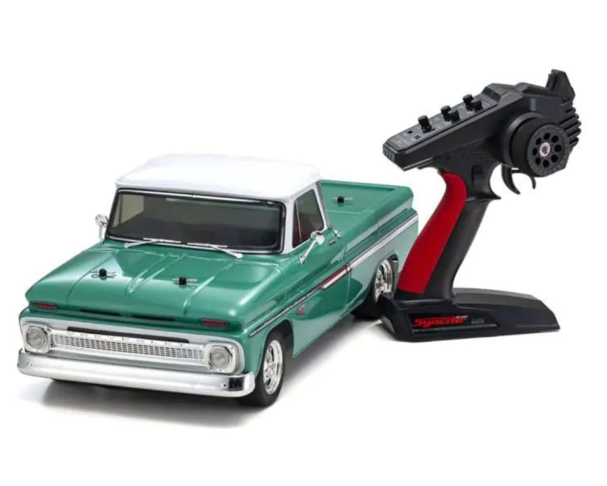Kyosho 1/10 EP 4WD Fazer MK2 1966 Chevy C10 Fleetside Pickup Light Green - Image 3