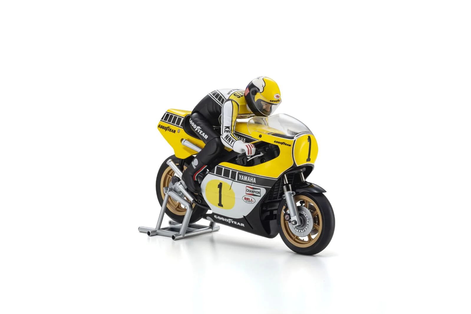 Kyosho 1/8 EP HANGING ON RACER YAMAHA YZR500 1978 RC Motorbike Kit - Image 2