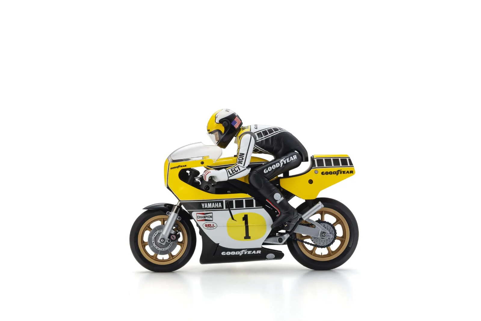 Kyosho 1/8 EP HANGING ON RACER YAMAHA YZR500 1978 RC Motorbike Kit - Image 4