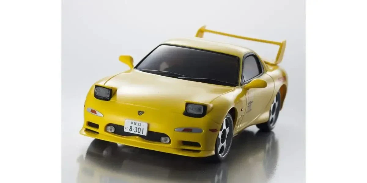 Kyosho First Mini-Z Initial D Mazda RX-7 FD3S RC Car - Yellow [66603A] - Image 3