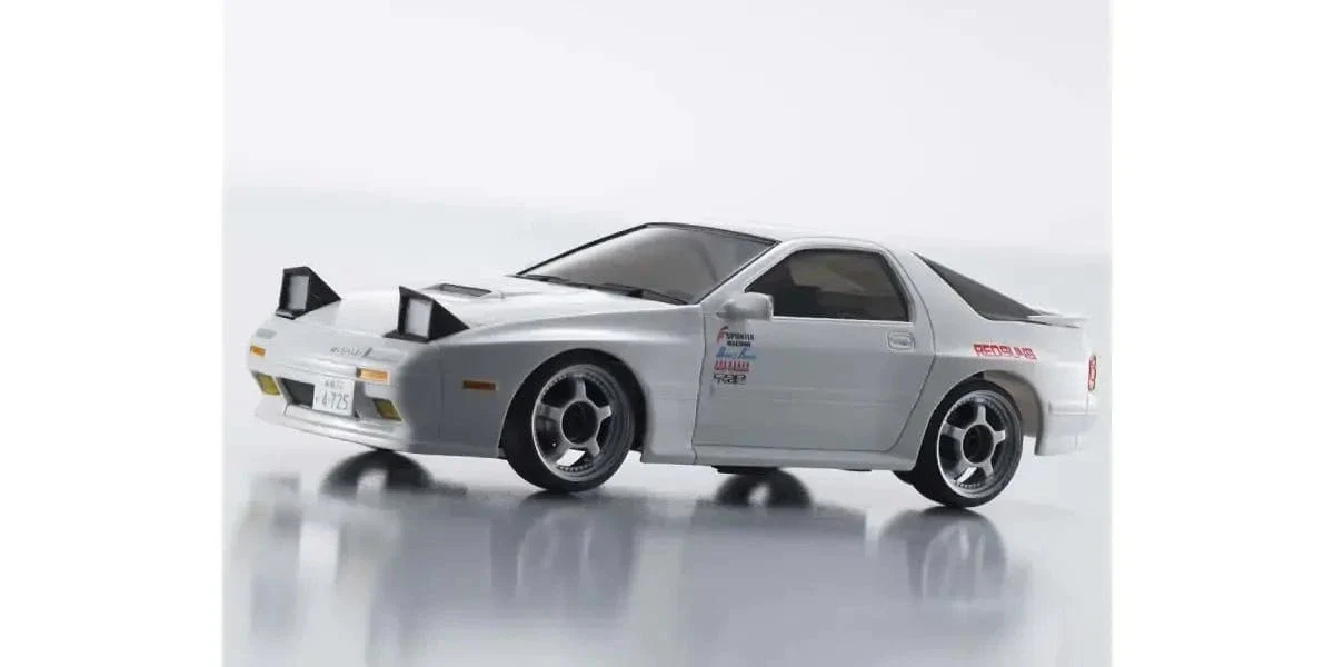 Kyosho First Mini-Z Initial D Mazda Savanna RX-7 FC3S RC Car - White [66602A] - Image 3