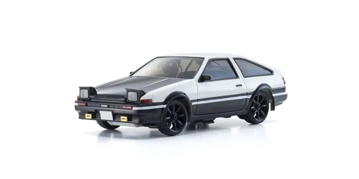 Kyosho First Mini-Z Initial D Toyota Sprinter Trueno AE86 w/Carbon White/Black - Image 2