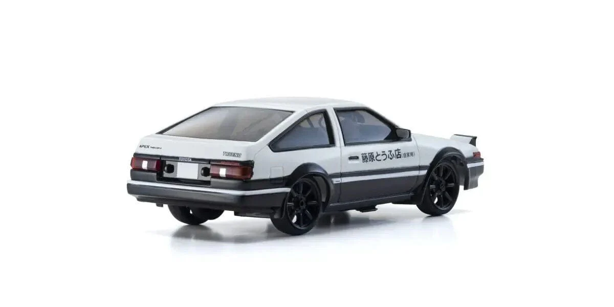 Kyosho First Mini-Z Initial D Toyota Sprinter Trueno AE86 w/Carbon White/Black - Image 4