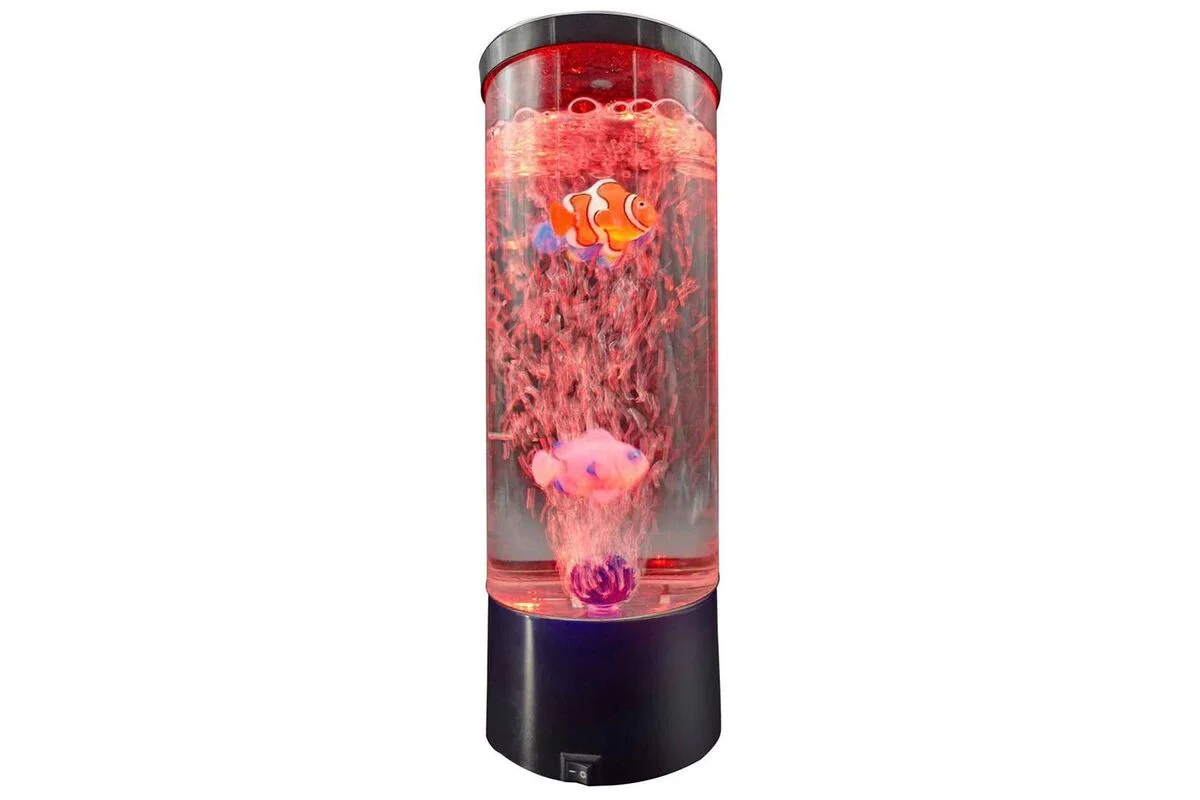 Landmark 29cm LED Bubble Fish Lamp - Assorted Colors (1)