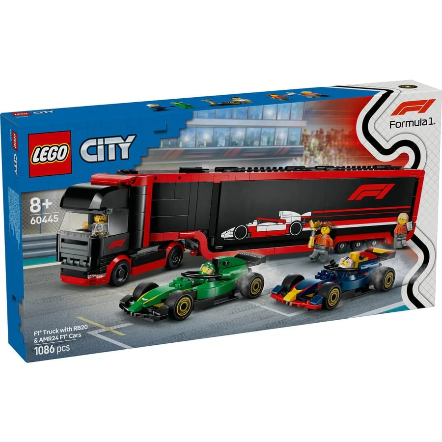 LEGO City - F1 Truck with RB20 & AMR24 F1 Cars [60445]