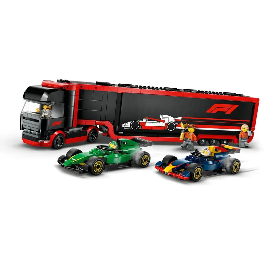LEGO City - F1 Truck with RB20 & AMR24 F1 Cars [60445] - Image 2